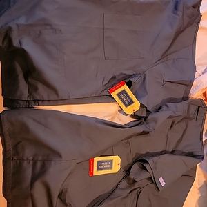 Large Cherokee scrub tops dark grey